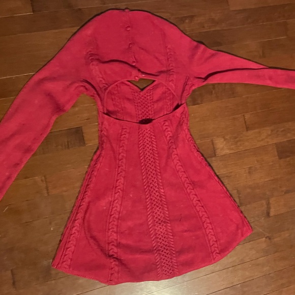 Free people ‘small world’ Knit mini dress - Picture 4 of 5